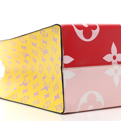 Louis Vuitton Monogram Giant Onthego GM Rouge Rose 9 of 10