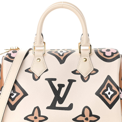 Louis Vuitton Monogram Giant Wild At Heart Speedy Bandouliere 25 Creme 7 of 10