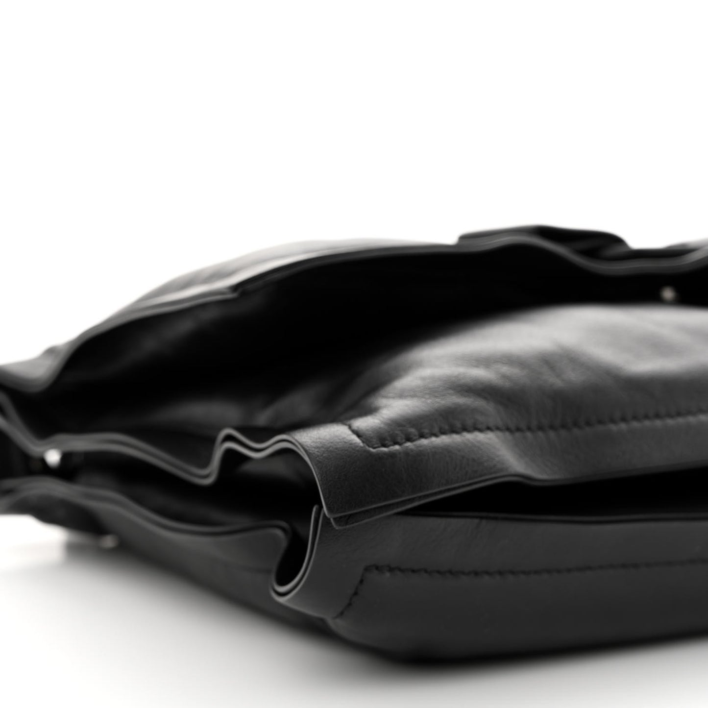 Calfskin Small Viva Bow Shoulder Bag Black