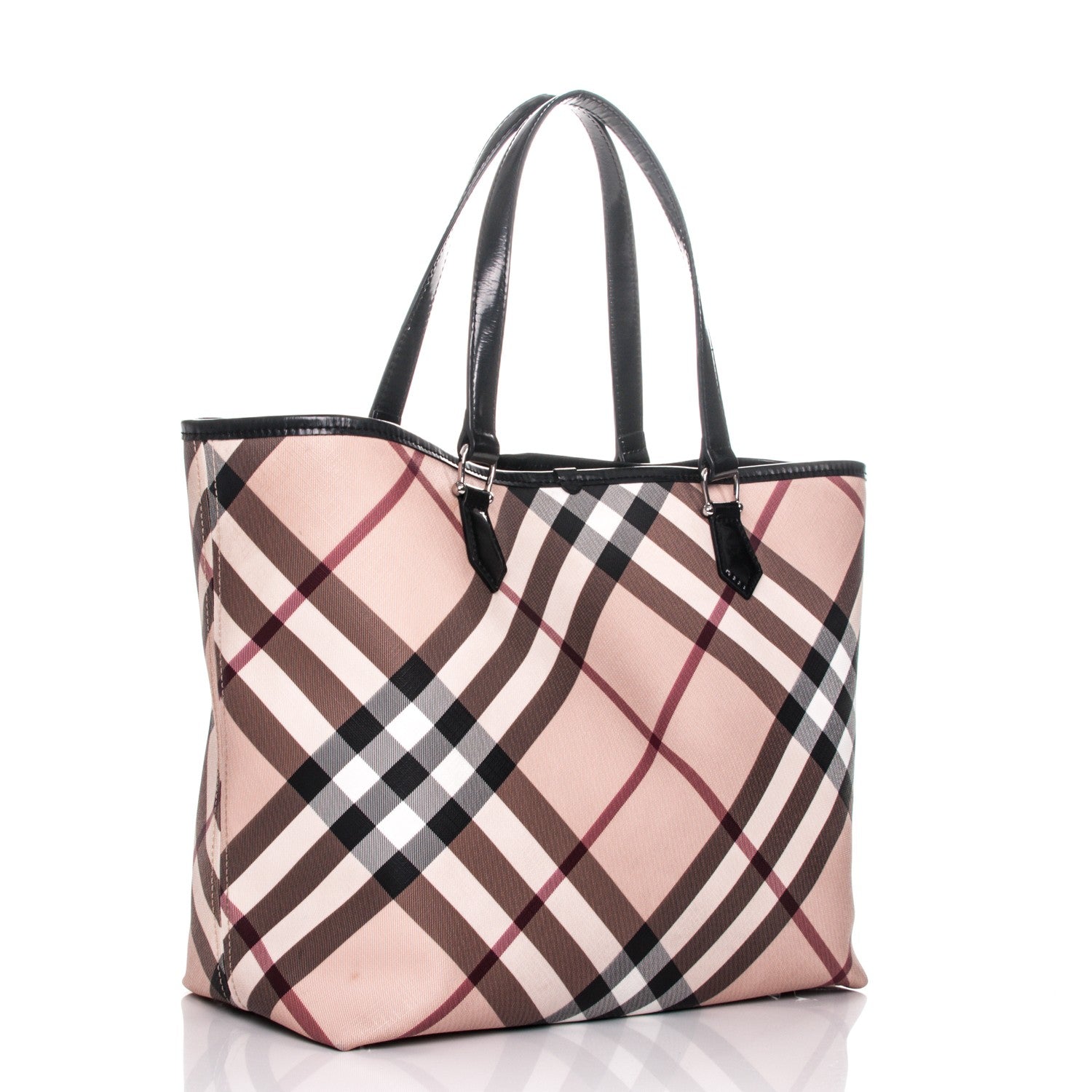 Burberry Nova Check Large Nickie Tote Black 3 of 7