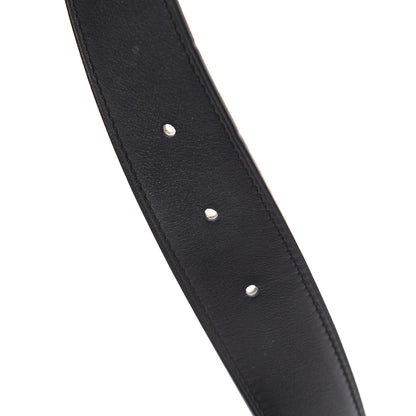 Hermes Epsom Swift Strie 32mm H Belt 80 Black Gold 5 of 5