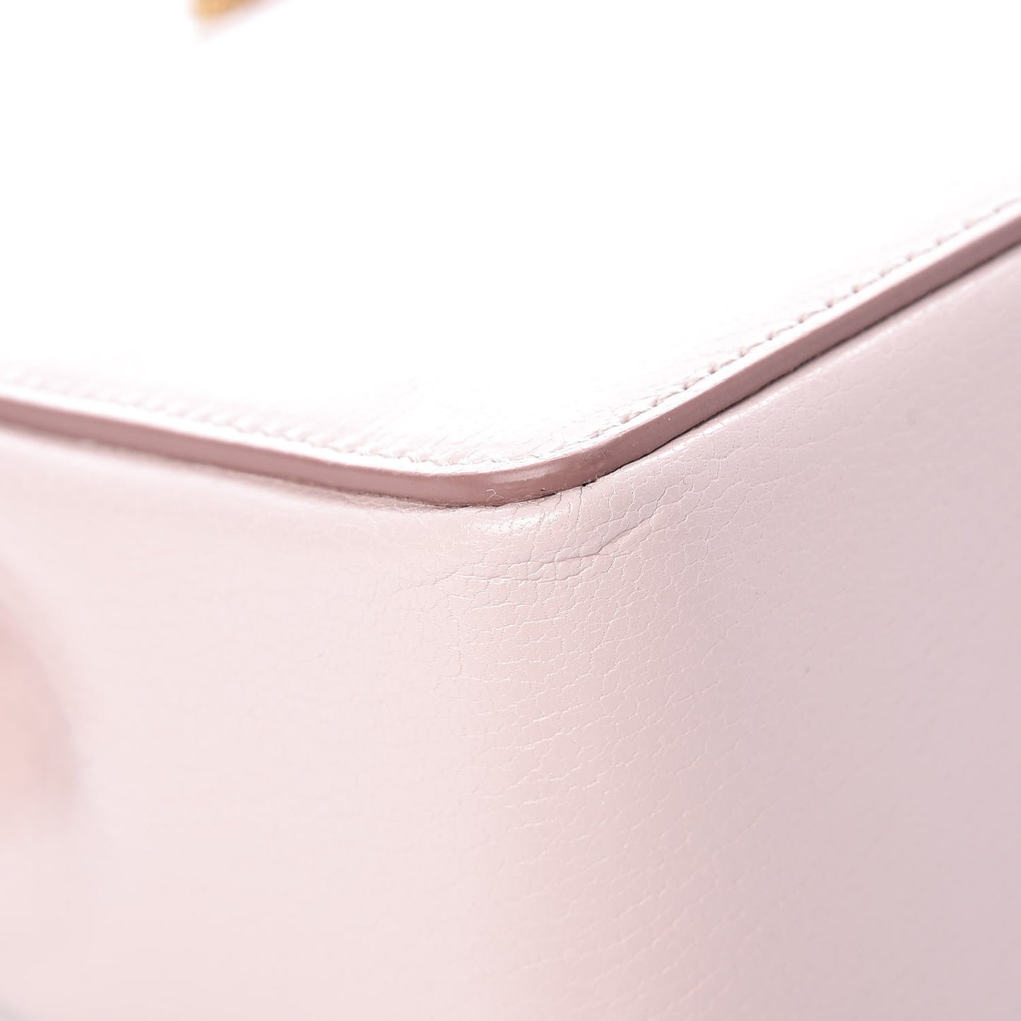 Goatskin Diamond Quilted Pocket Crossbody Pale Pink