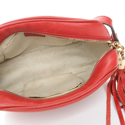 Gucci Pebbled Calfskin Small Soho Disco Bag Tabasco Red 5 of 15