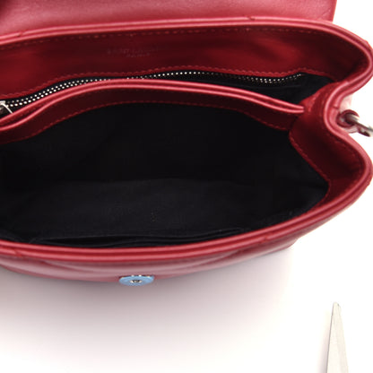 Saint Laurent Calfskin Y Quilted Monogram Toy Loulou Crossbody Bag New Lipstick 5 of 10