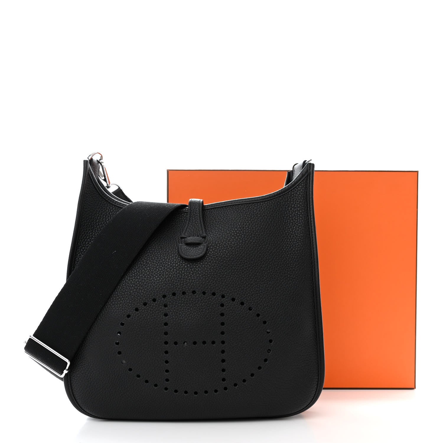 Hermes Taurillon Clemence Evelyne III PM Black 11 of 11