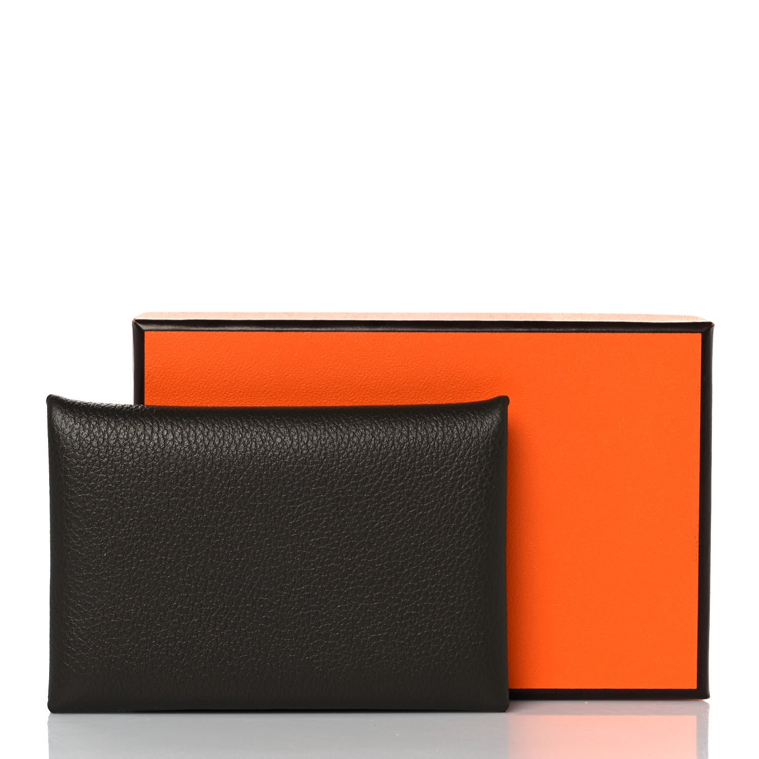 Hermes Evercolor Calvi Card Case Graphite 11 of 11
