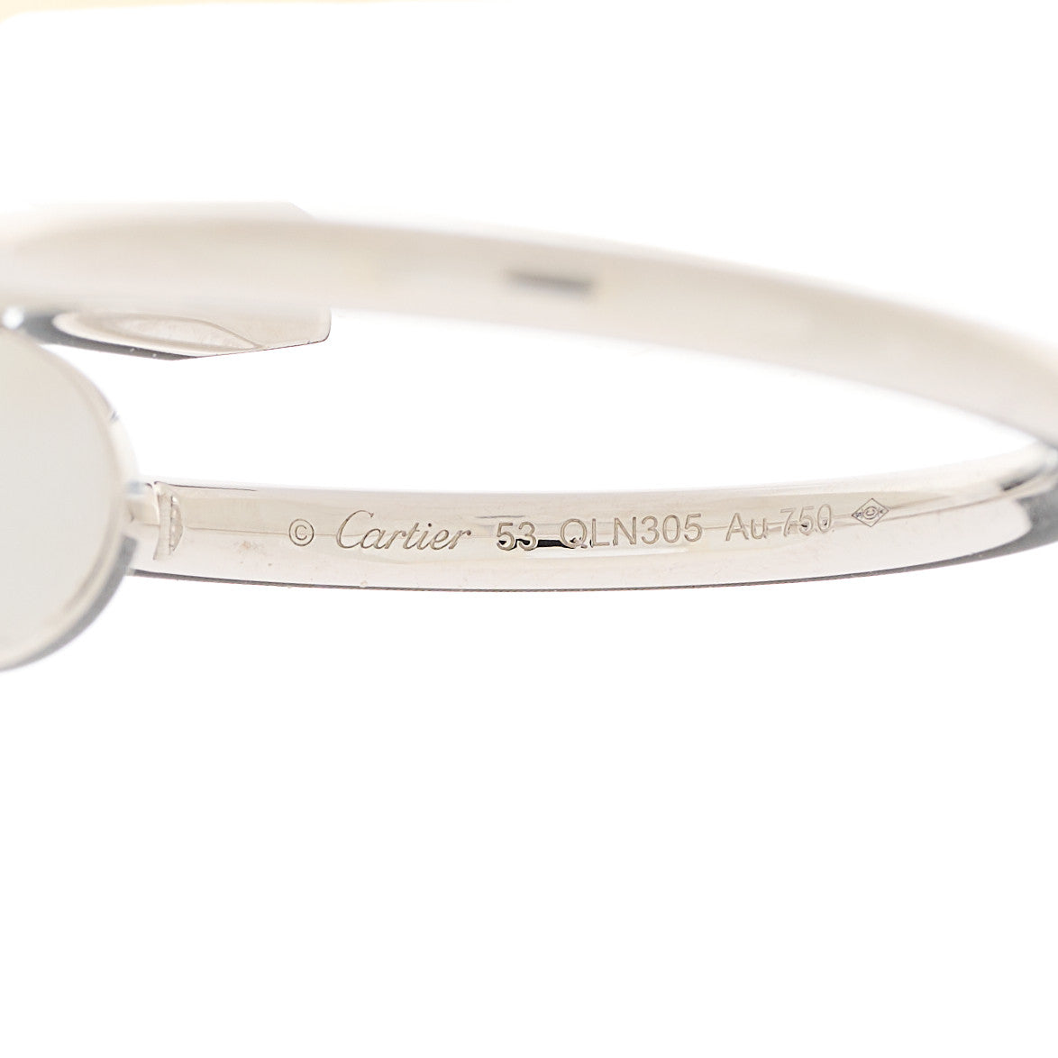 Cartier 18K White Gold Small Juste Un Clou Ring 53 6.25 4 of 5