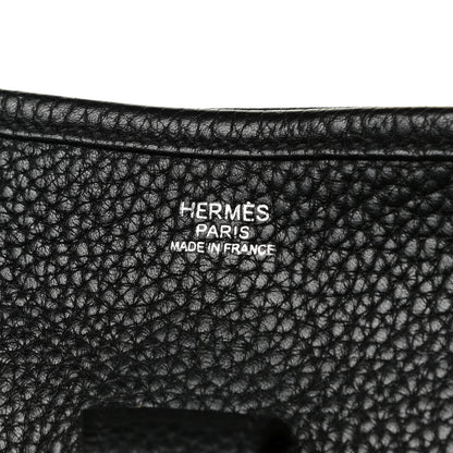 Hermes Taurillon Clemence Evelyne III PM Black 6 of 18