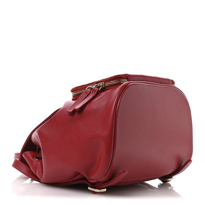 Chanel Caviar Quilted Business Affinity Backpack Red 4 of 10