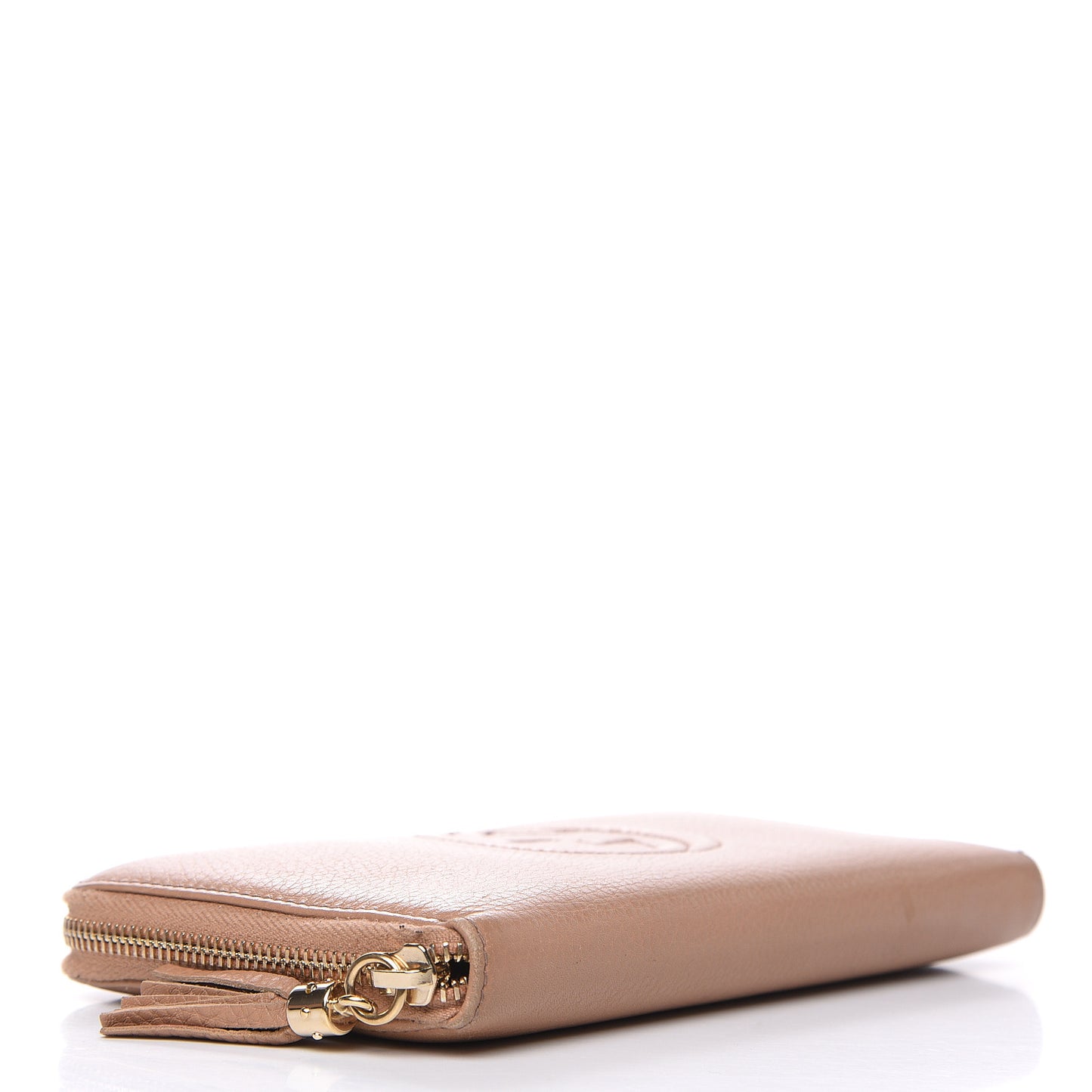 Calfskin Soho Zip Around Wallet Camelia