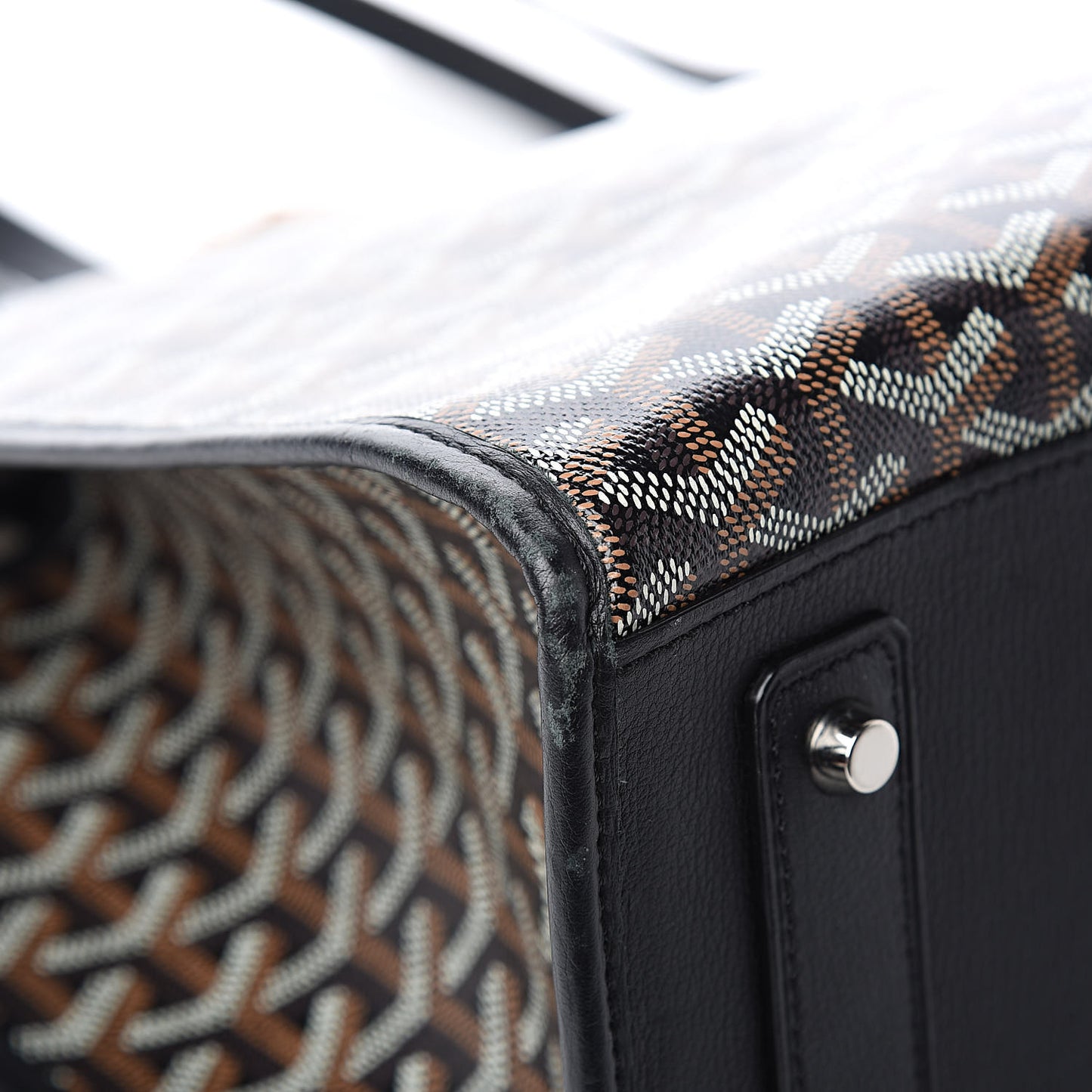 Goyardine Marquises Tote Black