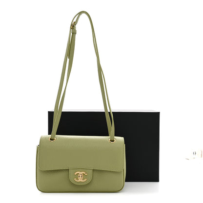 Chanel Grained Calfskin Mini Souplissimo Maxi Flap Green 11 of 11