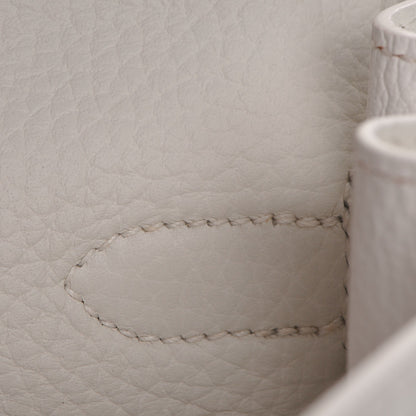 Hermes Taurillon Clemence Kelly Retourne 35 White 12 of 26
