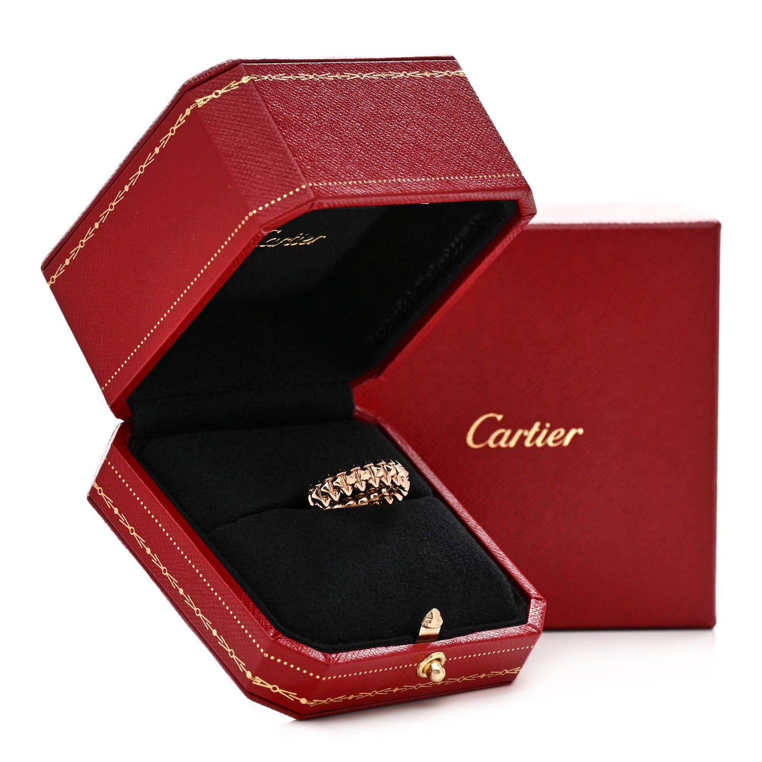 Cartier 18K Pink Gold SM Clash De Cartier Ring 48 4.5 5 of 5