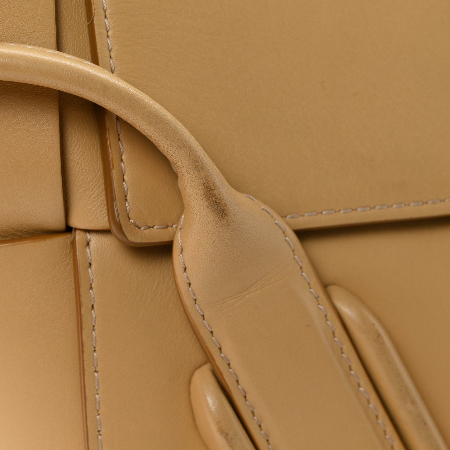 French Calfskin Maxi Intrecciato Small Arco Tapioca