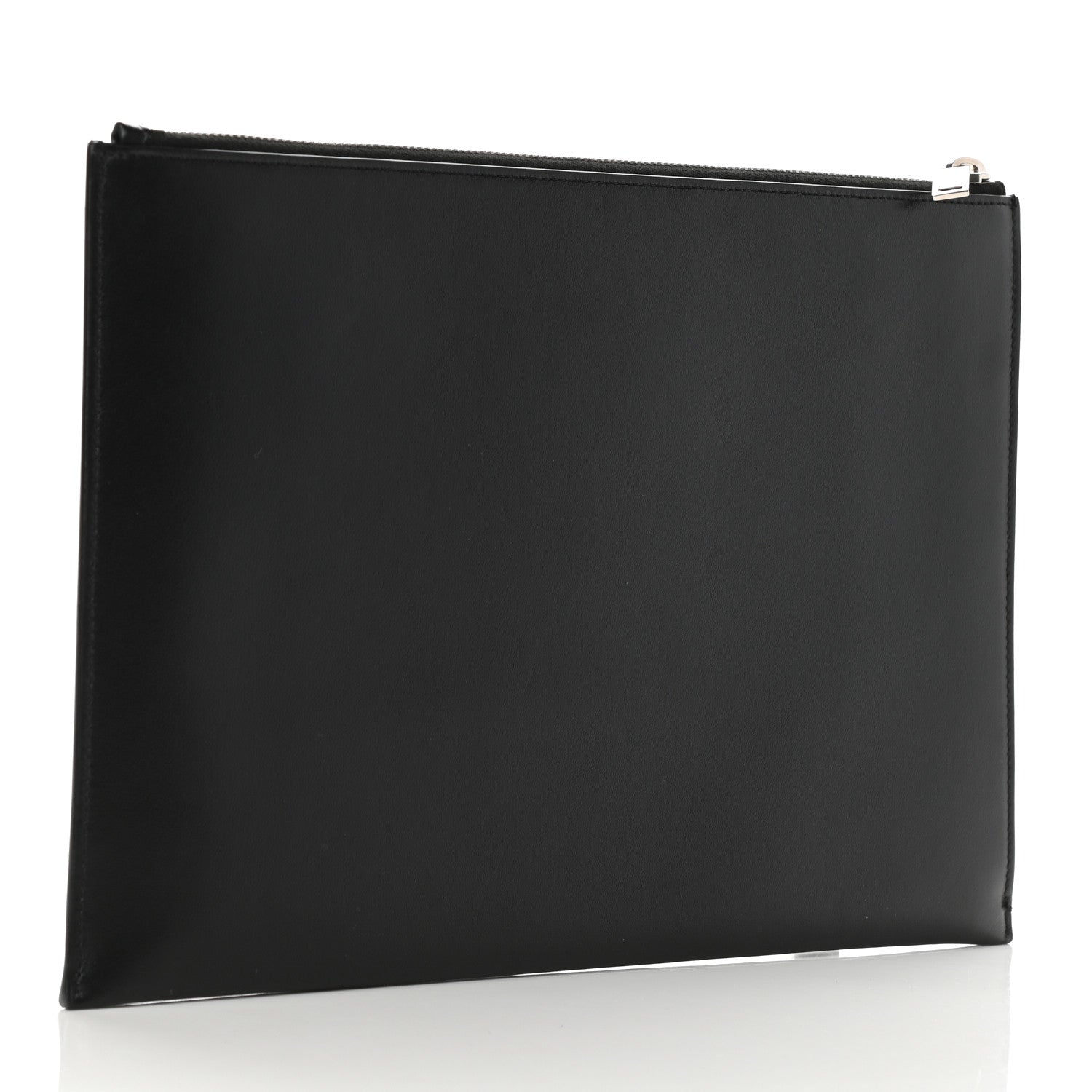 Saint Laurent Calfskin Star Logo Zipped Tablet Pouch Black 3 of 8