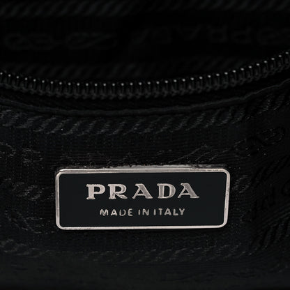 Prada Tessuto Nylon Soft Calf Tote Black 7 of 7