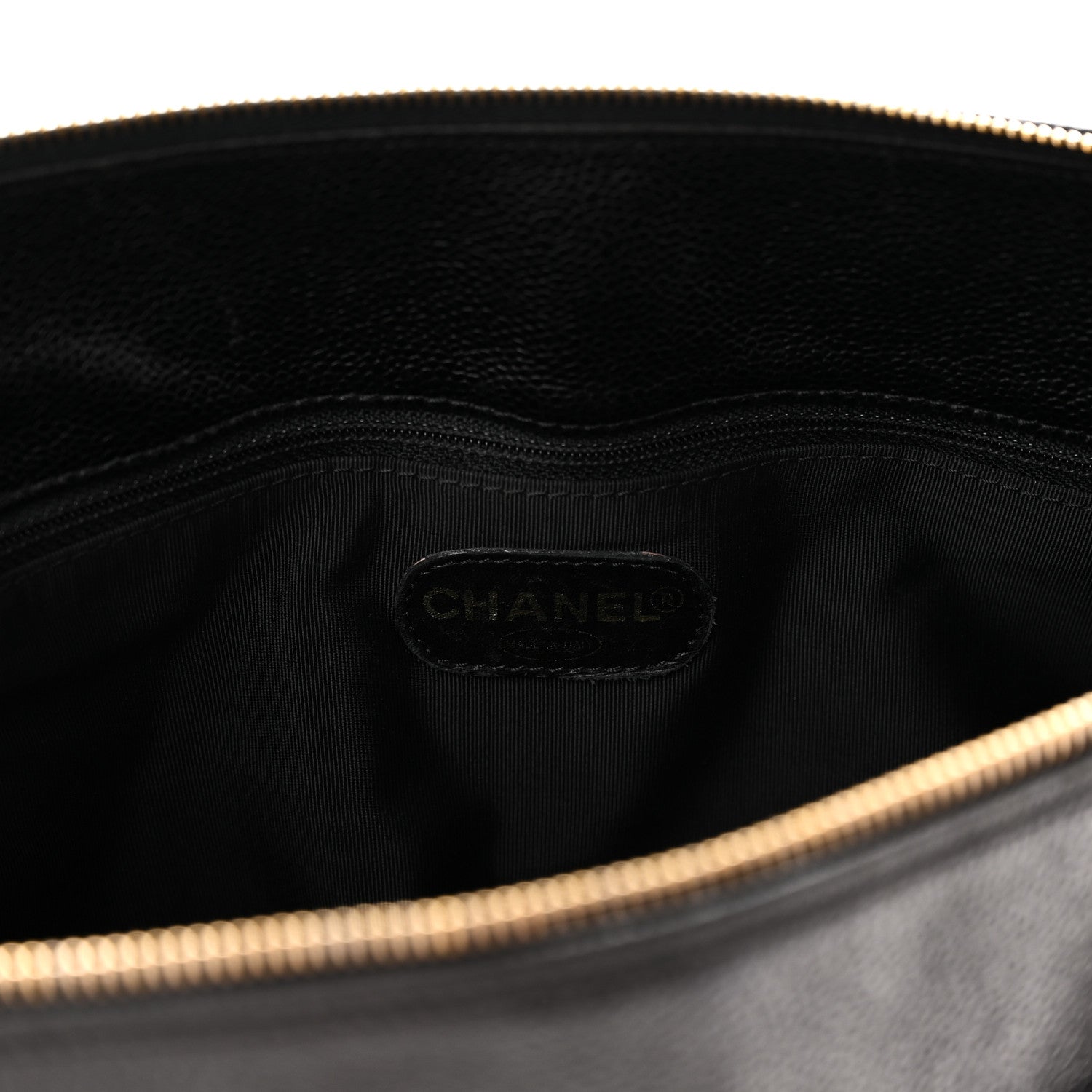 Chanel Caviar Large CC Shoulder Bag  Black 6 of 10