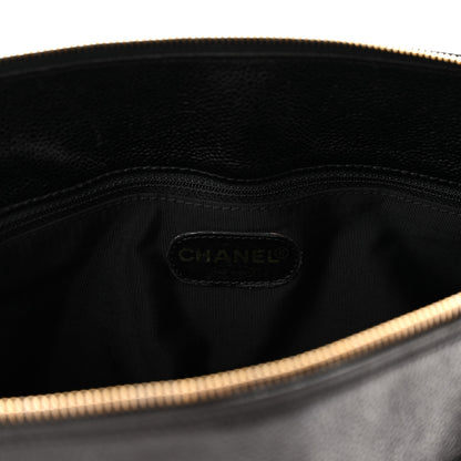 Chanel Caviar Large CC Shoulder Bag  Black 6 of 10