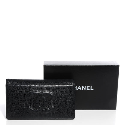 Chanel Caviar Yen CC Wallet Black 5 of 9