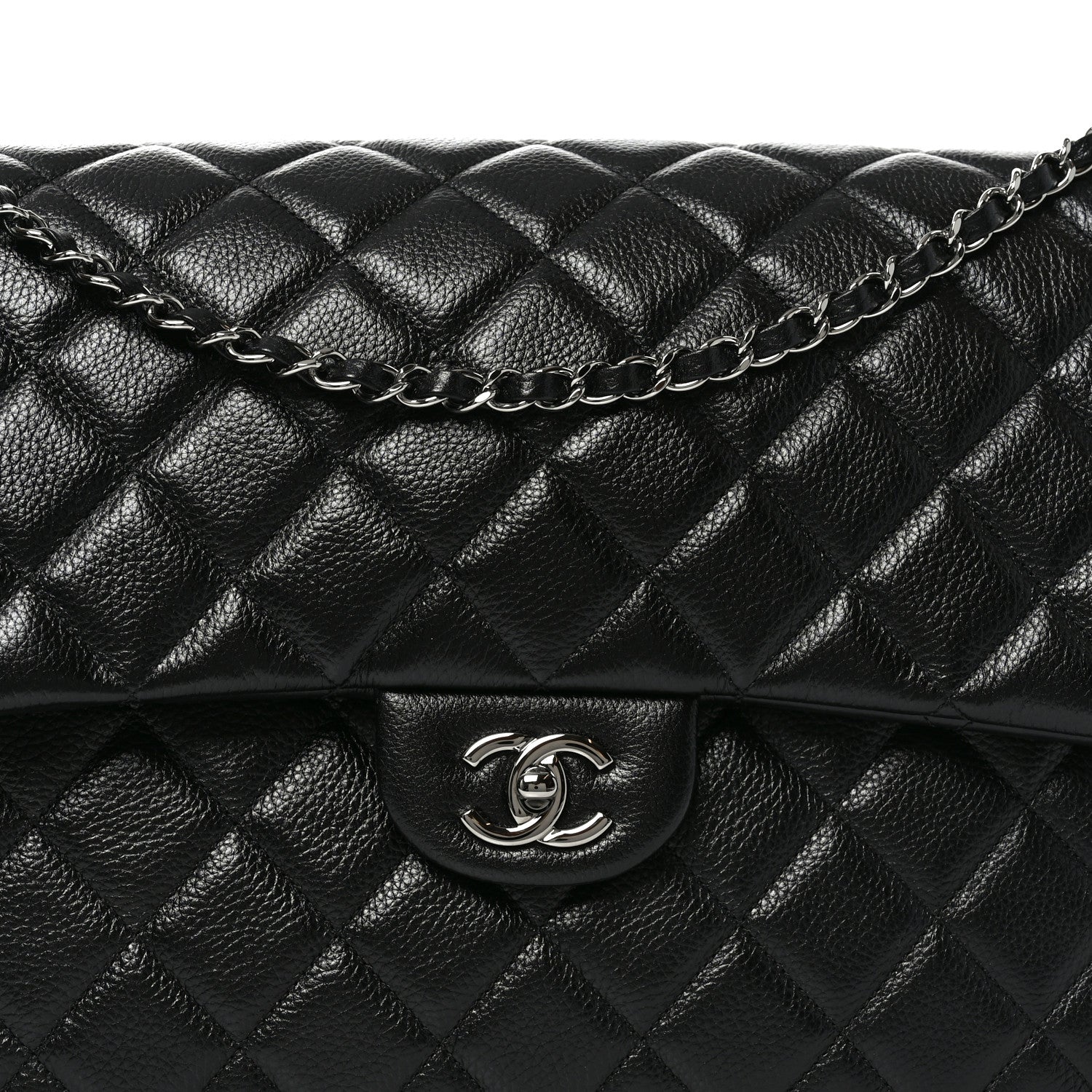 Chanel Caviar Quilted Small XXL Travel Flap Bag Black 8 of 10