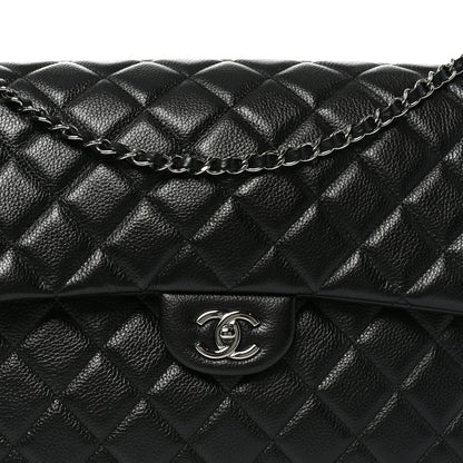 Chanel Caviar Quilted Small XXL Travel Flap Bag Black 8 of 10