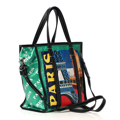 Balenciaga Agneau Arena Paris Print S Bazar Shopper Tote 2 of 4