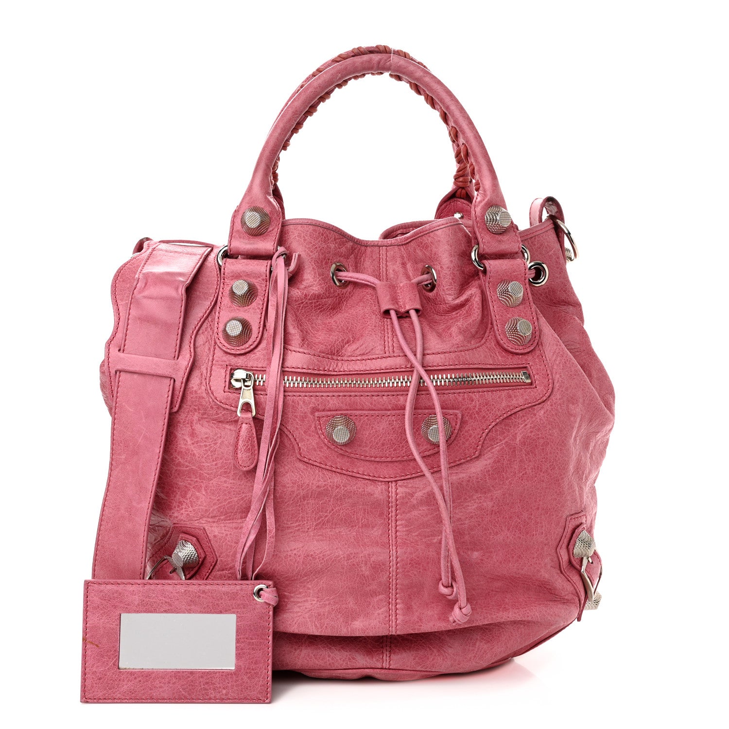 Balenciaga Agneau Giant 21 Silver Hardware Pompon Framboise 1 of 13