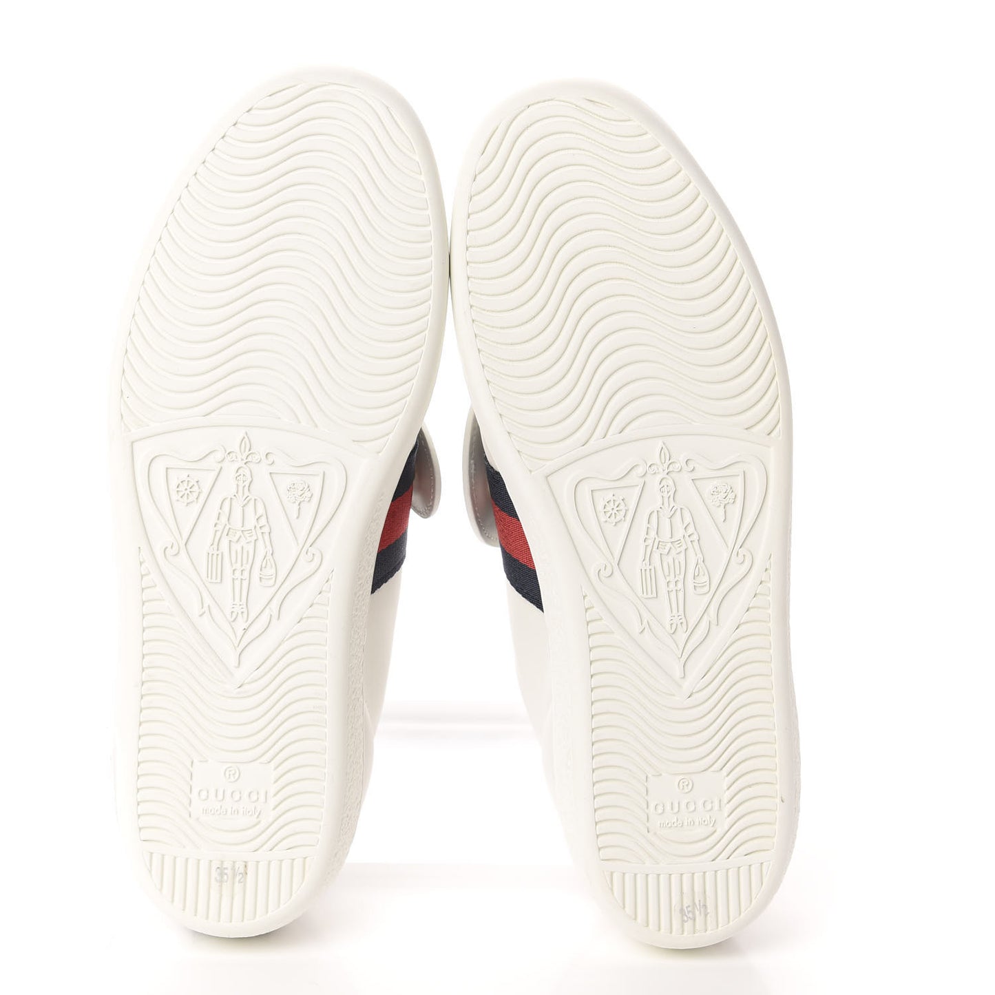 Calfskin Ayers Web Dagger Embroidered Womens Ace Sneakers 35.5 White