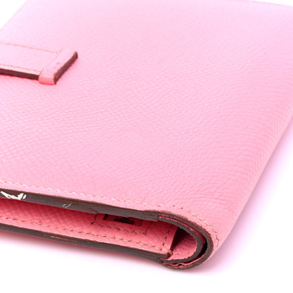 Hermes Epsom Bearn Compact Wallet Rose Confetti 6 of 6