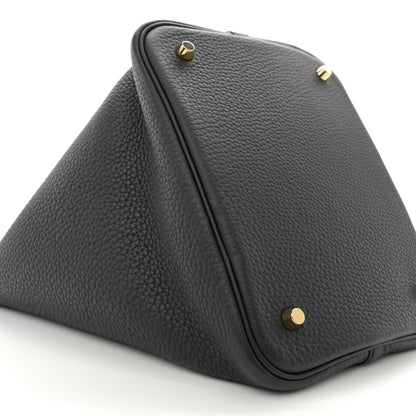 Hermes Taurillon Clemence Picotin Lock 22 MM Black 9 of 11