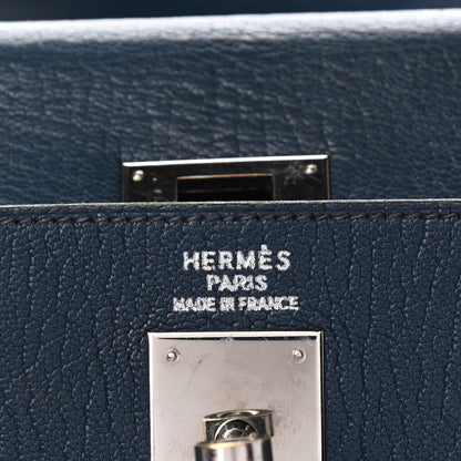 Hermes Chevre De Coromandel Kelly Retourne 35 Bleu De Prusse 20 of 41