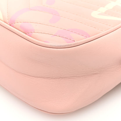 Gucci Calfskin Matelasse GucciGhost Small GG Marmont Chain Shoulder Bag Perfect Pink Rosa Ivory 10 of 10