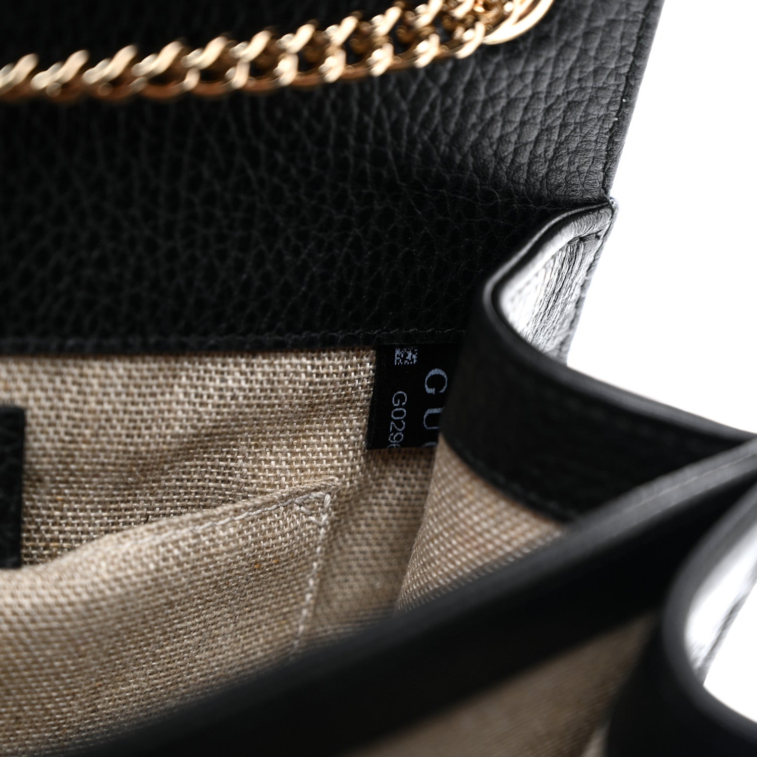 Gucci Dollar Calfskin Small Interlocking G Shoulder Bag Black 8 of 11