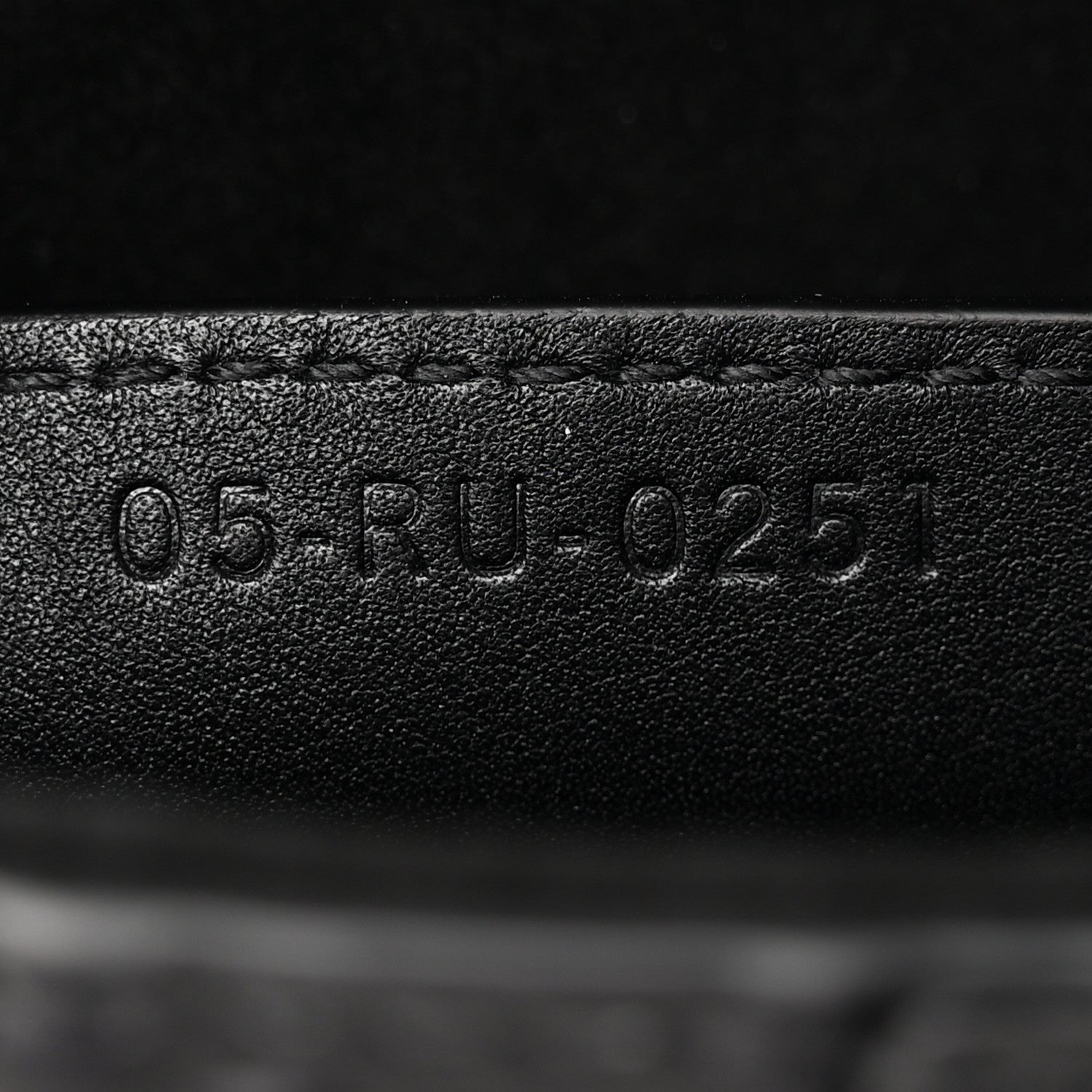 Christian Dior Calfskin Embossed Oblique Saddle Bag Black 7 of 16