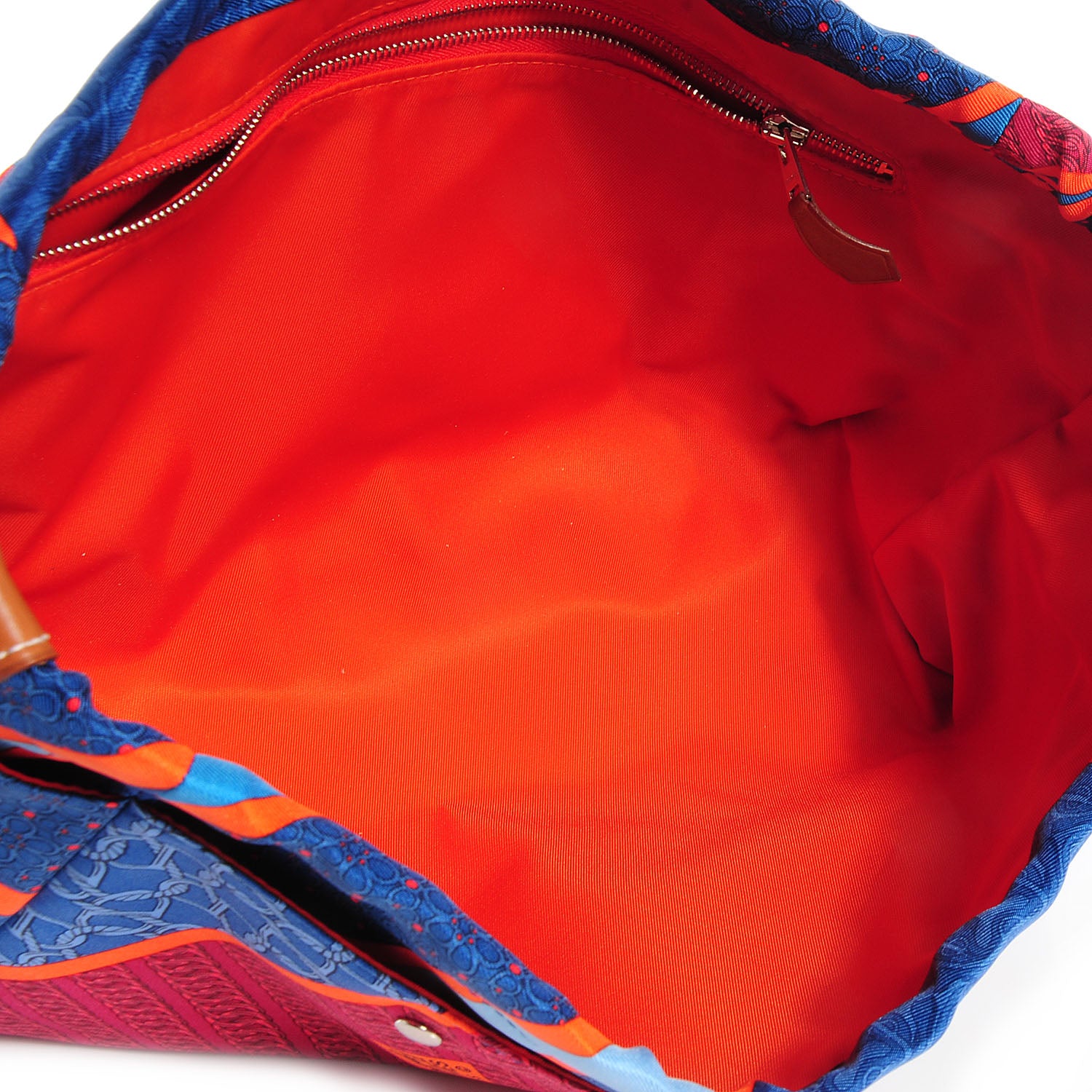 Hermes Silk Fourbi Carre en Cravates 30 GM Pouch Sapphire Bleu 6 of 10