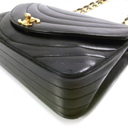 Chanel Lambskin Ribbon Stitched Flap Black 5 of 13