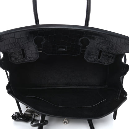 Hermes Togo Shiny Niloticus Crocodile Birkin Touch 30 Black 4 of 13