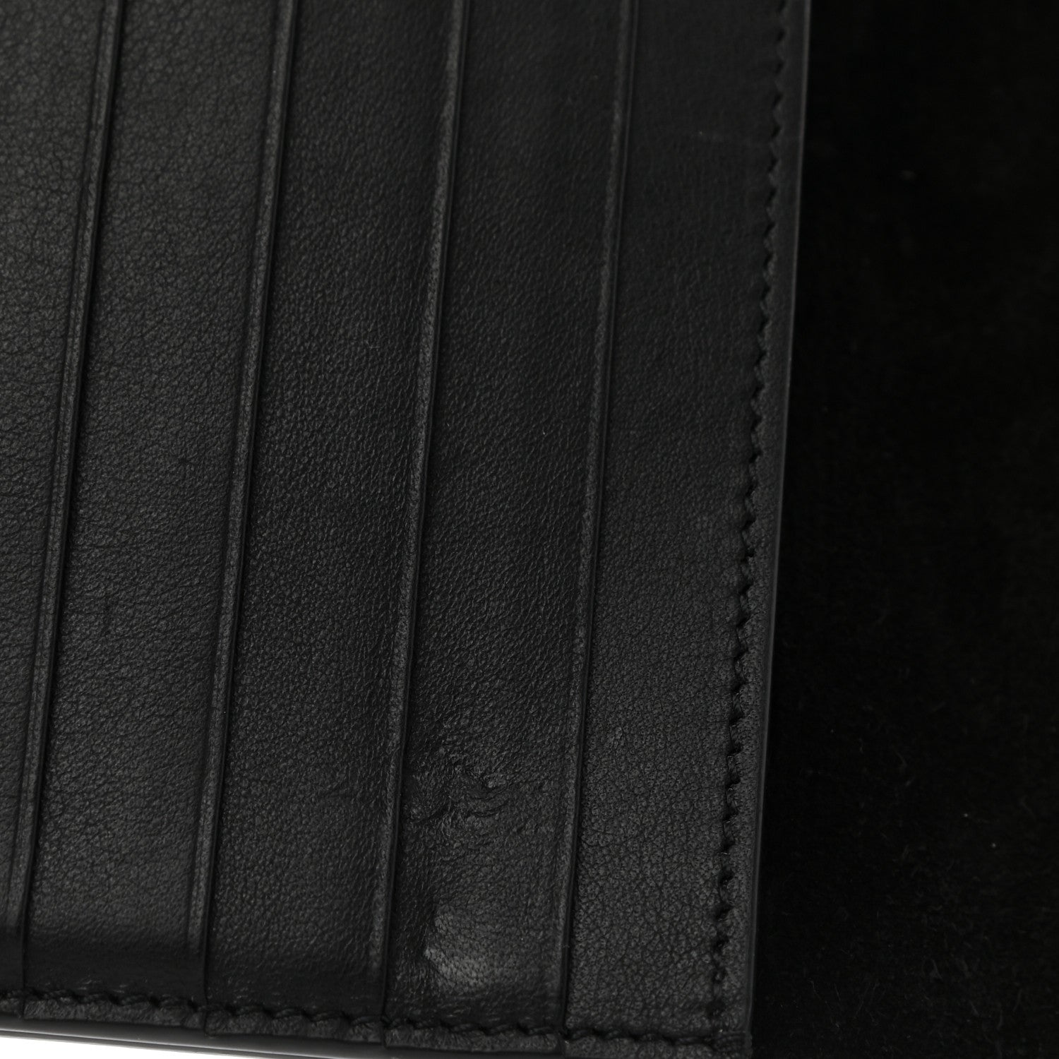 Celine Lizard Calfskin Large Multifunction Strap Wallet Black 8 of 9