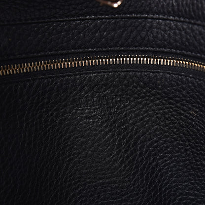 Valentino Garavani Pebbled Calfskin Medium Rockstud Tote Black 7 of 23