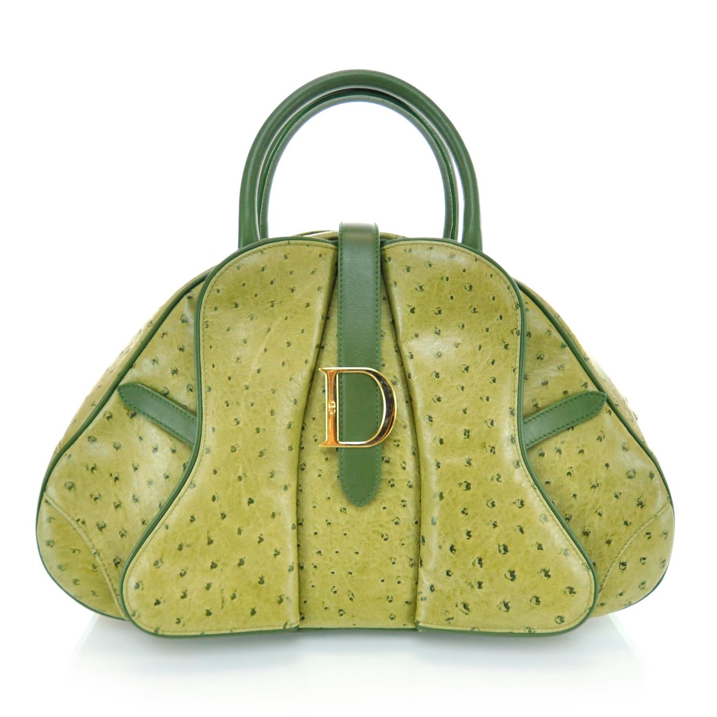 Ostrich Saddle Bowler Green