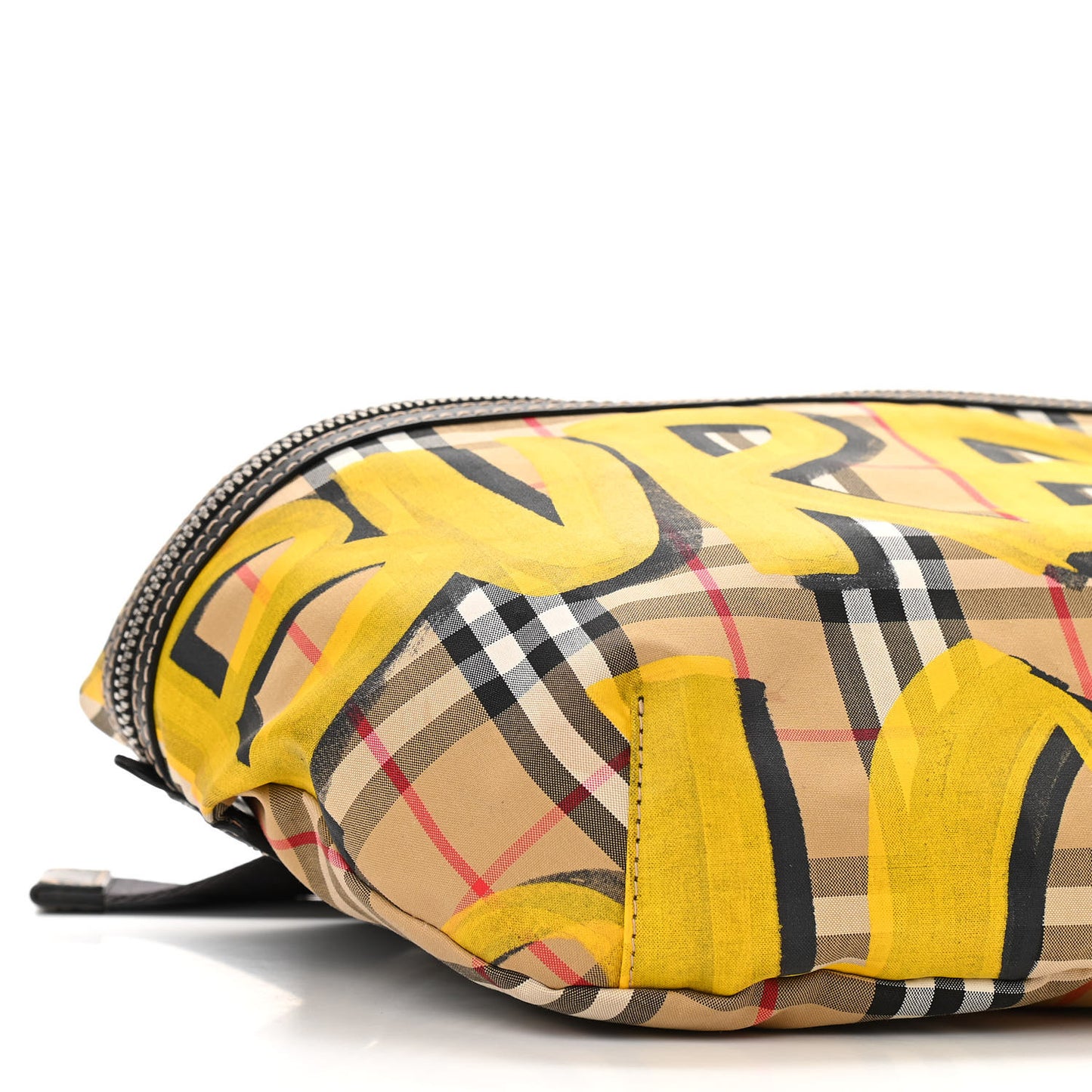 Vintage Check Graffiti Print Sonny Bum Bag Archive Yellow