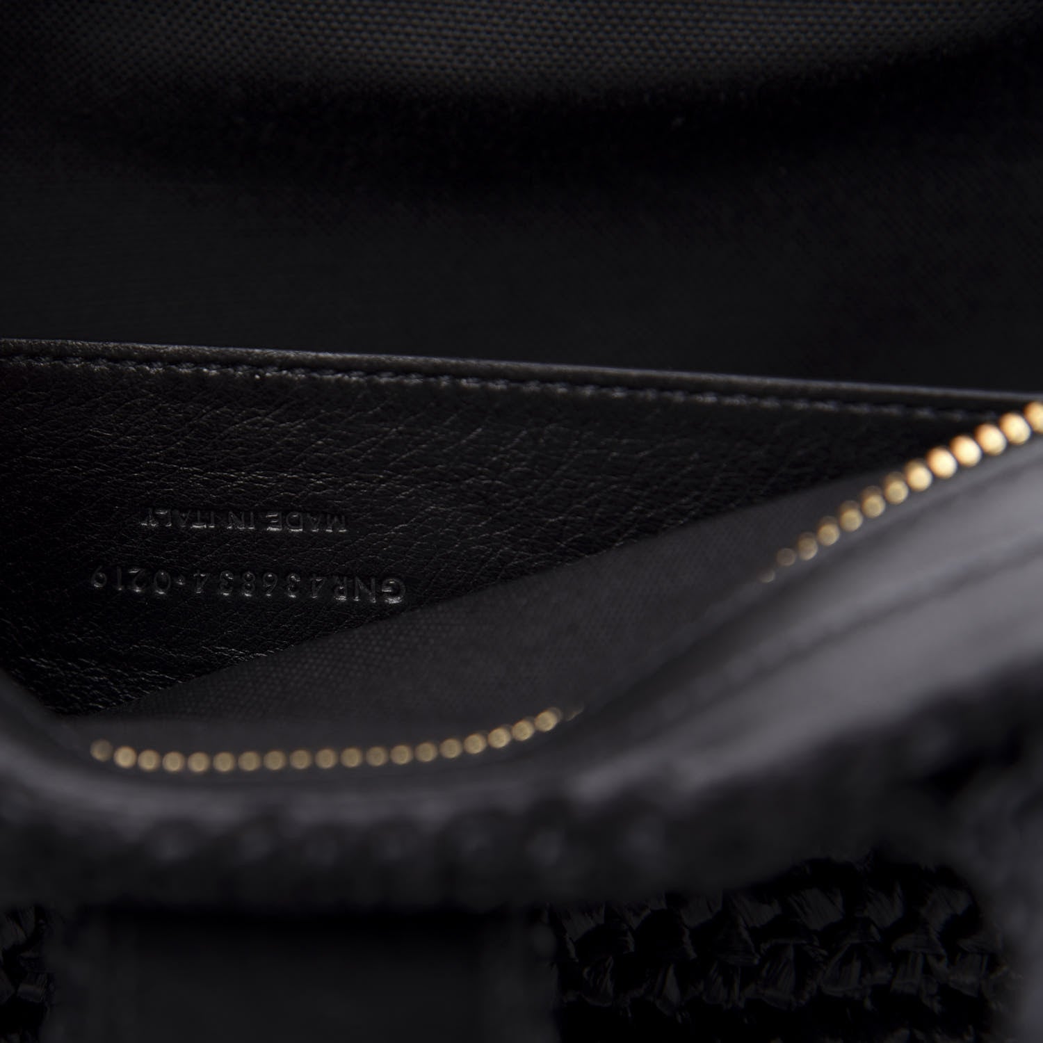 Saint Laurent Raffia Baby Monogram Downtown Cabas Black 7 of 10