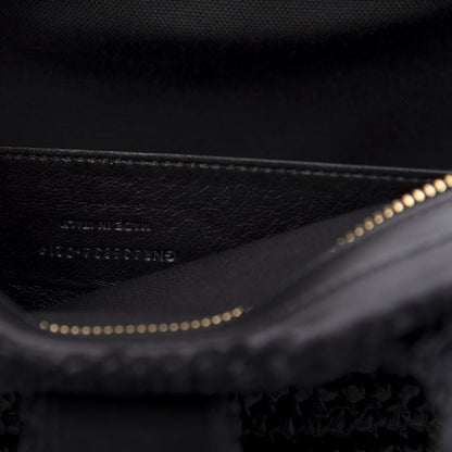 Saint Laurent Raffia Baby Monogram Downtown Cabas Black 7 of 10