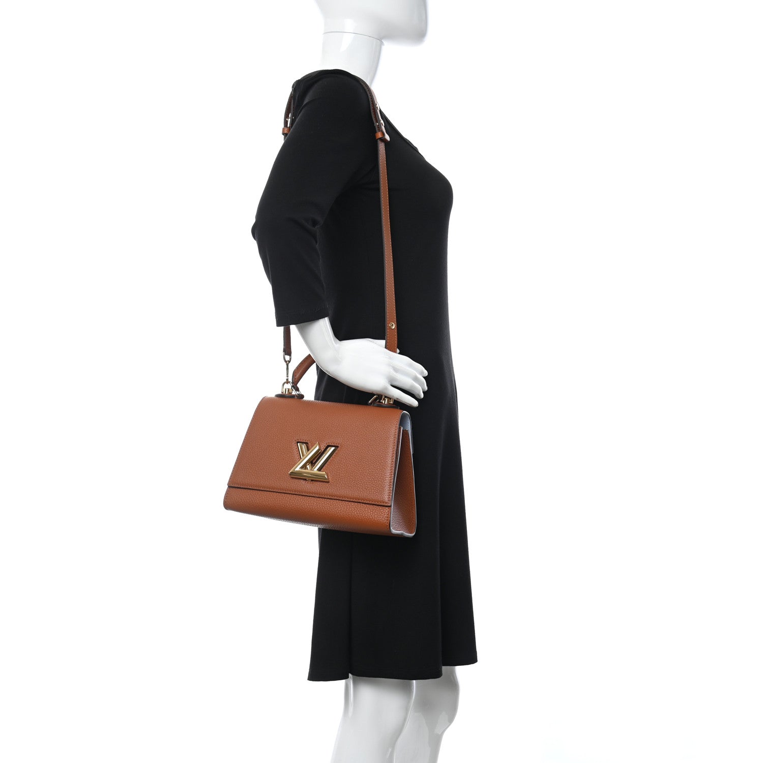 Louis Vuitton Taurillon Twist One Handle BB Caramel 2 of 10