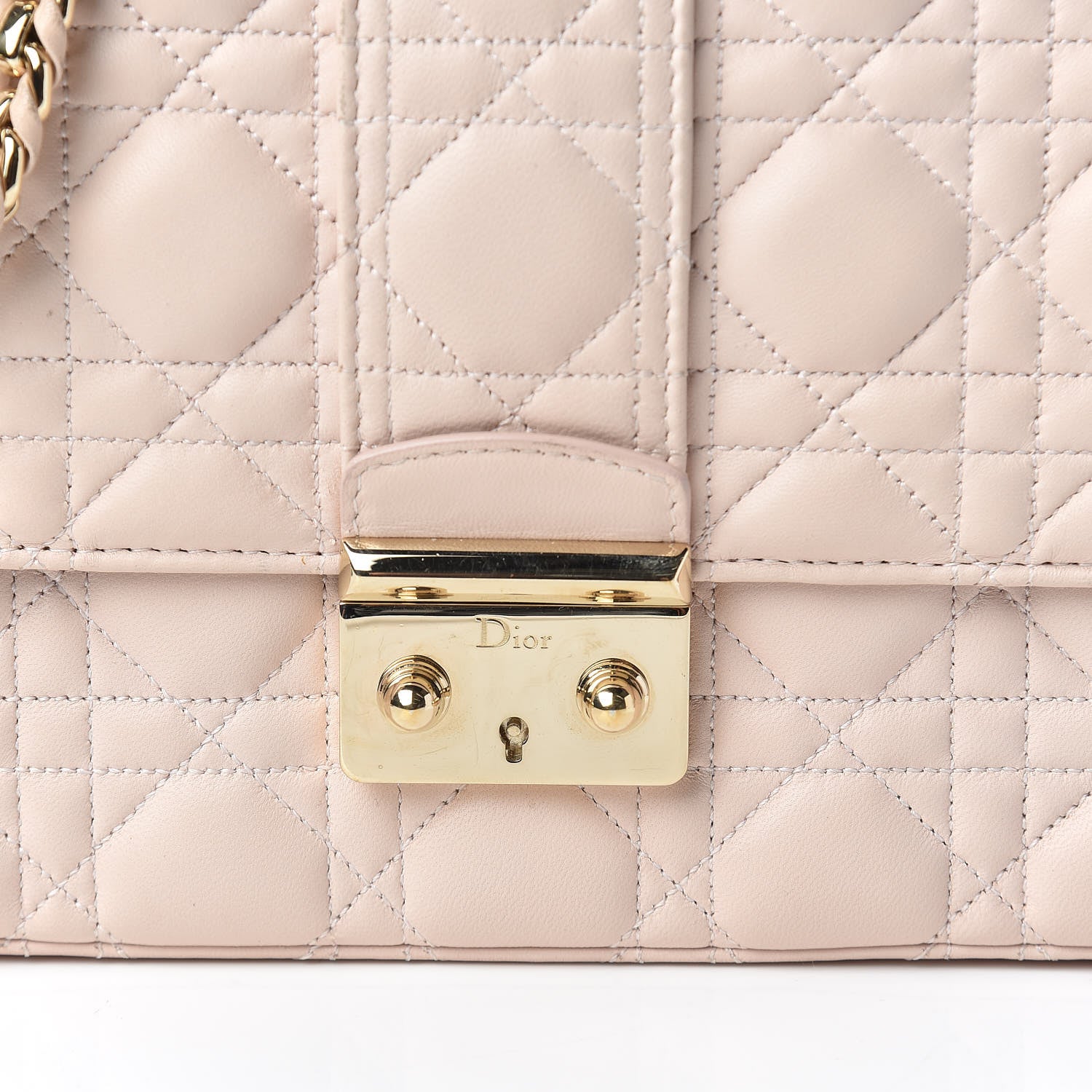 Christian Dior Lambskin Cannage Medium Miss Dior Flap Light Pink 10 of 15