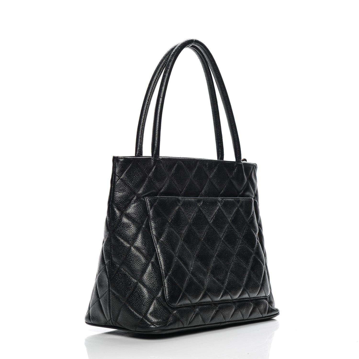 Chanel Caviar Quilted Medallion Tote Black 3 of 7