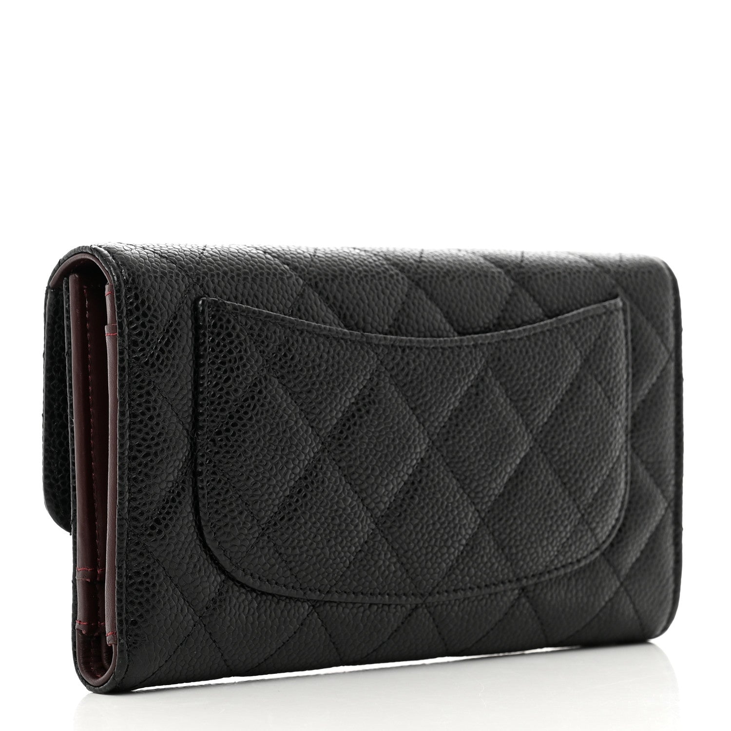 Chanel Caviar Quilted Large Flap Wallet Black 3 of 10