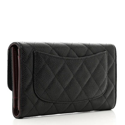 Chanel Caviar Quilted Large Flap Wallet Black 3 of 10