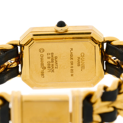 Chanel Stainless Steel Lambskin 20mm Chain Premiere Quartz Watch Gold M 4 of 4